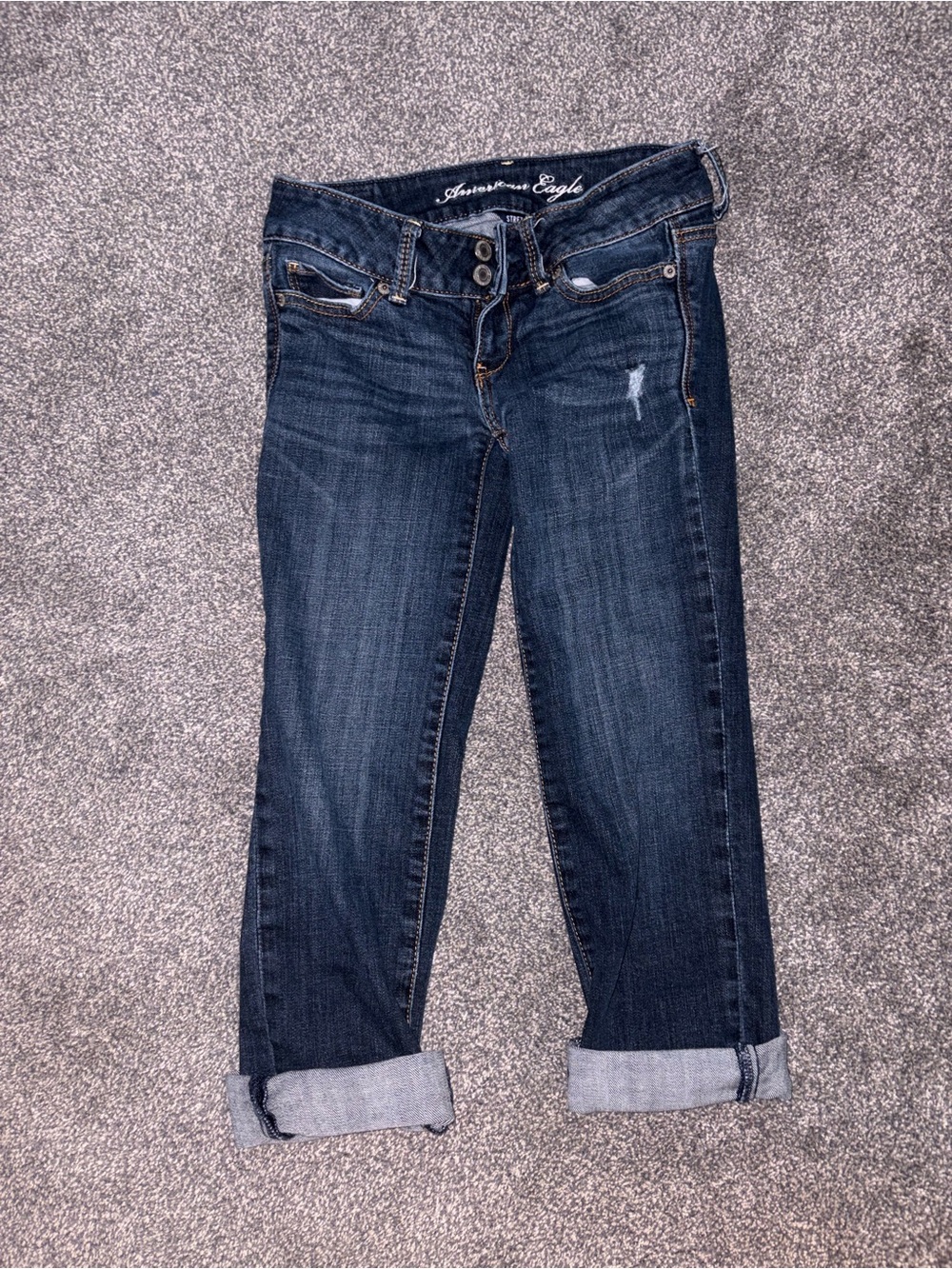 American Eagle Outfitters Dark Indigo Boyfriend Jeans